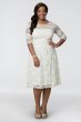 Plus Size Aurora Lace Short Wedding Dress 19130907DB
