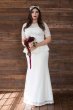Poised Peplum Plus Size Wedding Gown 19150908