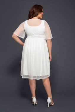 Stars A-Line Plus Size Wedding Dress 19183601