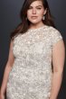 High-Neck Metallic Lace Mermaid Wedding Dress 261032W