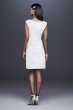 Metallic Foil-Printed Knit Short Sheath Dress 262049