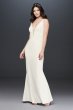 Deep-V Illusion Panel Spaghetti-Strap Dress Marina 263485D