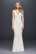Allover Sequined V-Neck Sheath Gown 264186