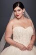 Organza and Lace Ruffled Plus Size Wedding Dress 4XL8NTCWG568