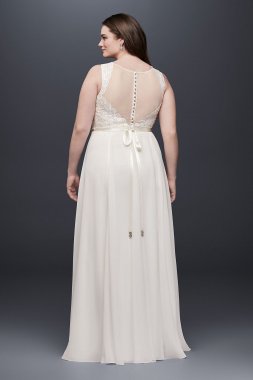 V-Neck Lace Mermaid Plus Size Wedding Dress Collection 4XL9NTWG3835