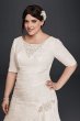 Lace Plus Size Wedding Dress with Elbow Sleeves Collection 4XL9SLYP3344