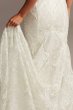 Beaded Brocade Embellished Tall Plus Wedding Dress 4XL9SWG835