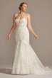 Beaded Brocade Embellished Tall Plus Wedding Dress 4XL9SWG835
