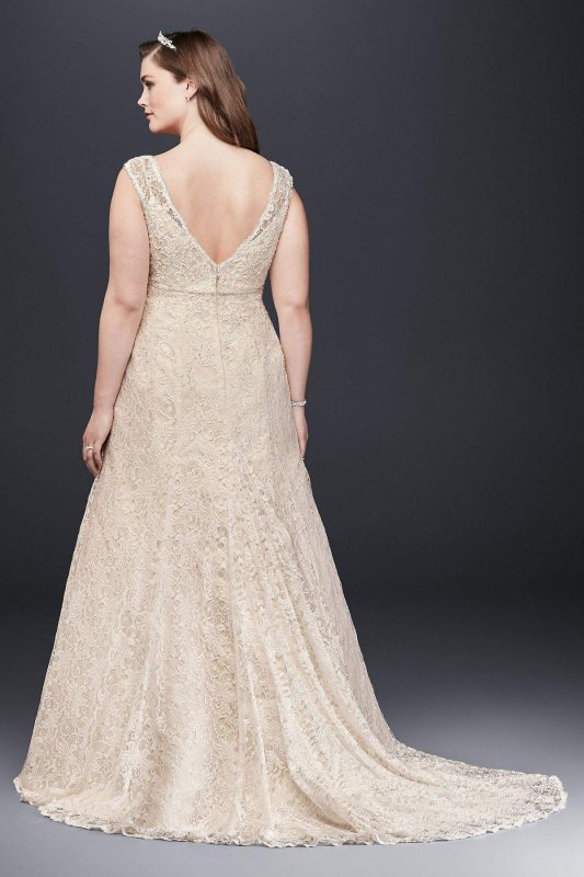 All Over Beaded Trumpet Plus Size Wedding Dress Collection 4XL9T9612
