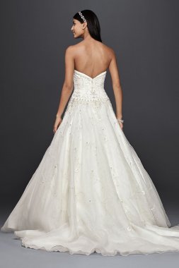Extra Length Bodice with Organza Skirt and Beading 4XLCT258