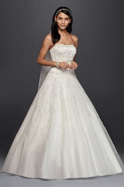 Extra Length Bodice with Organza Skirt and Beading 4XLCT258