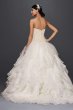 Extra Length Organza Ruffle Skirt Wedding Dress 4XLCWG568
