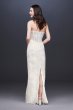 Removable Overskirt Lace Sheath Wedding Dress 4XLCWG816