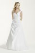 Extra Length Off Shoulder Wedding Dress with Drape Collection 4XLT9861