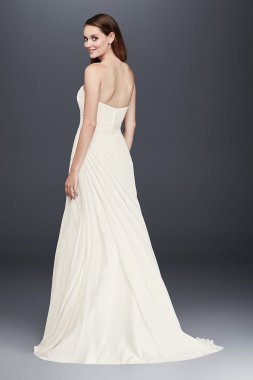 Chiffon Wedding Dress with Asymmetrical Draping Collection 4XLV3540