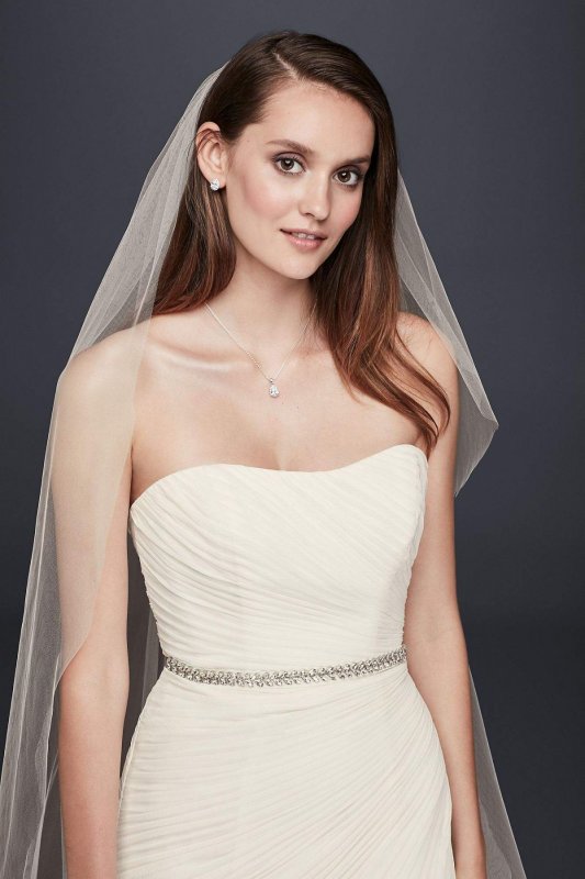 Chiffon Wedding Dress with Asymmetrical Draping Collection 4XLV3540