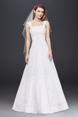 Extra Length Chiffon Cap Sleeve Wedding Dress Collection 4XLV9010