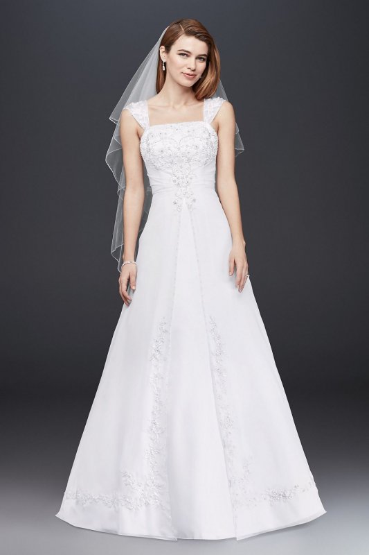 Extra Length Chiffon Cap Sleeve Wedding Dress Collection 4XLV9010