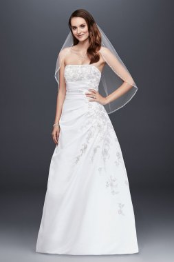 Extra Length Corset Back Wedding Dress with Drape Collection 4XLV9665