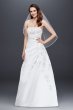 Extra Length Corset Back Wedding Dress with Drape Collection 4XLV9665