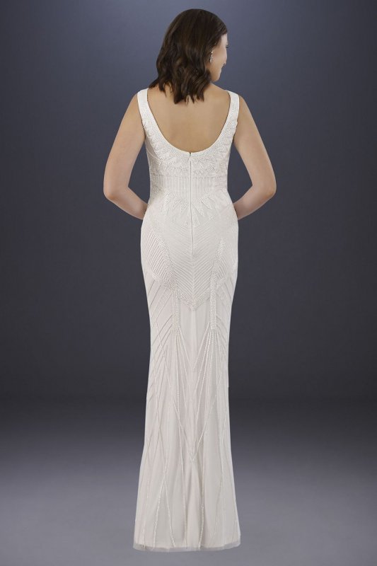 Bryant Beaded Tank Sheath Wedding Dress 51017