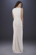 Brandy Beaded Faux-Wrap V-Neck Wedding Dress 51018