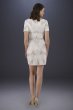 Becky Beaded Faux-Wrap Short Sleeve Dress 51021