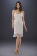 Demi Beaded Short Fringe Hem Wedding Dress 51040