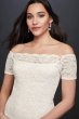 Off-the-Shoulder Short Sleeve Lace Mini Dress 650605