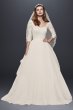 Petite Beaded Lace Wedding Dress 7CWG731
