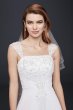 Petite Split Front Wedding Dress with Cap Sleeves Collection 7NTV9010