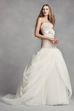 Petite Tulle Wedding Dress 7VW351393