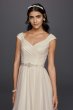 Petite Tulle A-line Wedding Dress and Beaded Sash Collection 7WG3787
