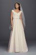 Petite Tulle A-line Wedding Dress and Beaded Sash Collection 7WG3787