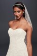Organza Petite Wedding Dress with Beaded Appliques Jewel 7WG3837