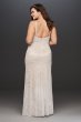 Allover Floral Beaded Plus Size Wedding Dress 8AP2E205469