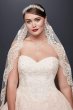 Plus Size Wedding Ball Gown with Lace Appliques 8CWG749