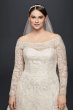 Off-The-Shoulder Plus Size A-Line Wedding Dress 8CWG765