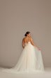 Lace Plus Size Wedding Dress with Tulle Overskirt 8CWG850