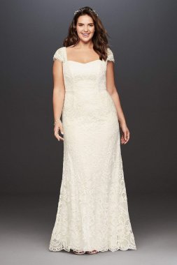 Vintage Lace Plus Size Wedding Dress 8MS251122