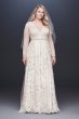 Linear Lace Plus Size Wedding Dress 8MS251173
