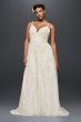 Scalloped A-Line Plus Size Wedding Dress 8MS251177