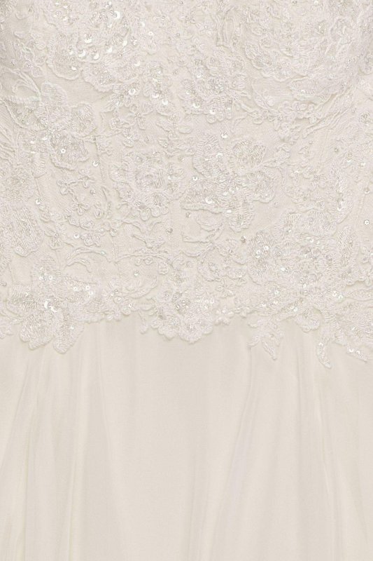 Tiered Chiffon Plus Size A-Line Wedding Dress 8MS251178