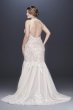 Blooming Applique Plus Size Wedding Dress 8MS251201