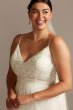 Corset Tiered Chiffon Plus Size Wedding Dress 8MS251209