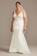 Floral Illusion V-Back Plus Size Wedding Dress 8MS251211