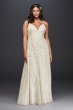 Plus Size A-Line Wedding Dress with Double Straps 8NTMS251177