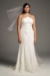 Plus Size Sheath Wedding Dress 8VW351346