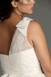 Tulle Plus Size One-Shoulder A-Line Wedding Dress 8VW351432