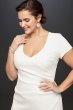 Crepe Sheath Plus Size Gown with Embroidered Slit 9DS870092